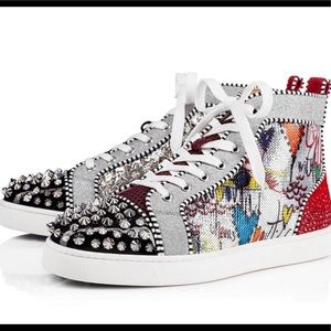 christian louboutin graffiti boots